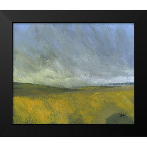 Open Moor Black Modern Wood Framed Art Print by Bailey, Paul