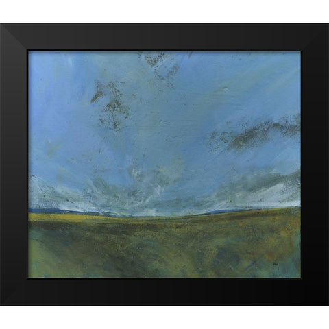 Rough Moor Black Modern Wood Framed Art Print by Bailey, Paul