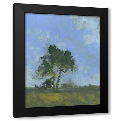 Sandlings Dawn Black Modern Wood Framed Art Print by Bailey, Paul