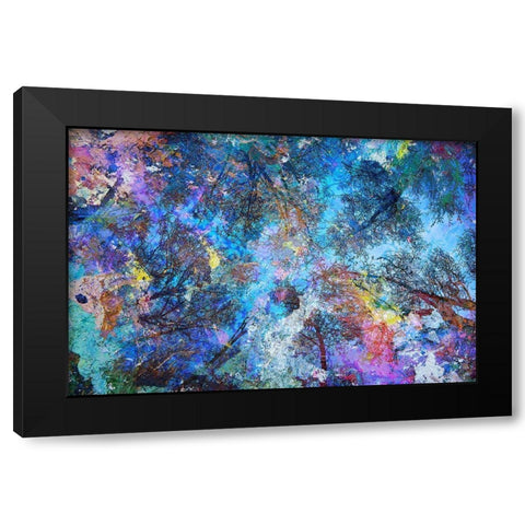 Dreaming up to the Trees Black Modern Wood Framed Art Print by Broom, Michael