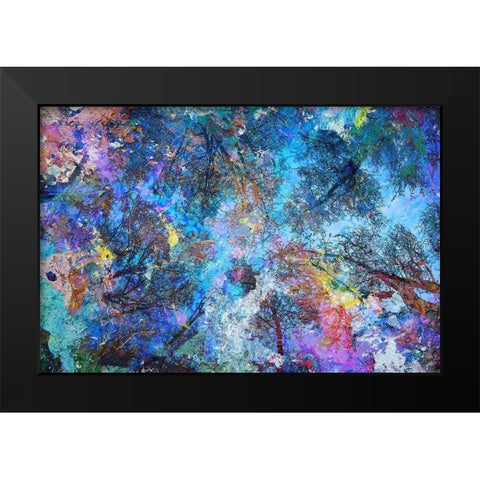 Dreaming up to the Trees Black Modern Wood Framed Art Print by Broom, Michael