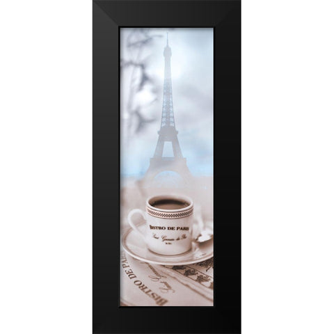 Bistro de Paris #2 Black Modern Wood Framed Art Print by Blaustein, Alan