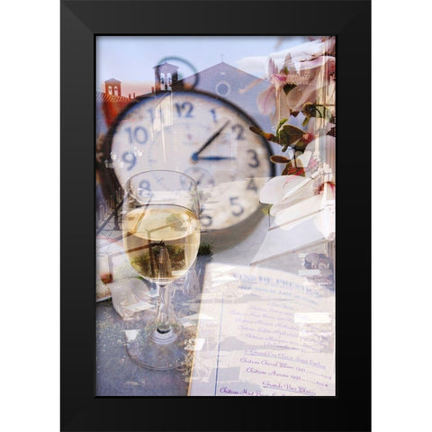 Cafe de France #1 Black Modern Wood Framed Art Print by Blaustein, Alan