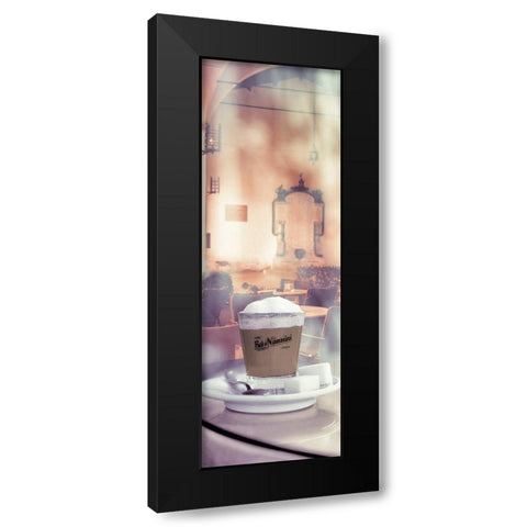 Caffe Macchiato Lucca #2 Black Modern Wood Framed Art Print with Double Matting by Blaustein, Alan