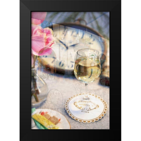 Caffe Roma #1 Black Modern Wood Framed Art Print by Blaustein, Alan