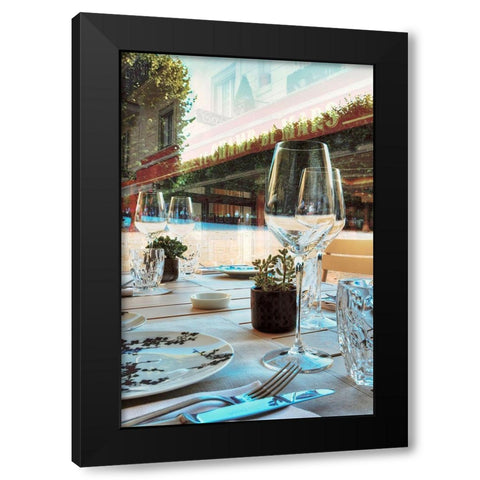 Le Champ de Mars #1 Black Modern Wood Framed Art Print by Blaustein, Alan