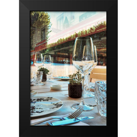 Le Champ de Mars #1 Black Modern Wood Framed Art Print by Blaustein, Alan