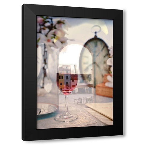 Tuscan Caffe #2 Black Modern Wood Framed Art Print by Blaustein, Alan