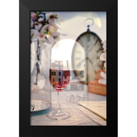 Tuscan Caffe #2 Black Modern Wood Framed Art Print by Blaustein, Alan