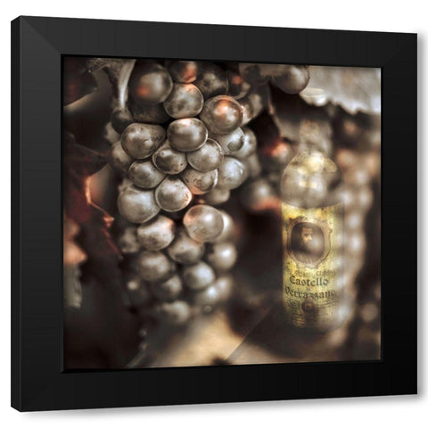 Tuscan Caffe #3 Black Modern Wood Framed Art Print with Double Matting by Blaustein, Alan