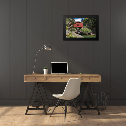 Out of the Past Black Modern Wood Framed Art Print by Burdick, Chuck