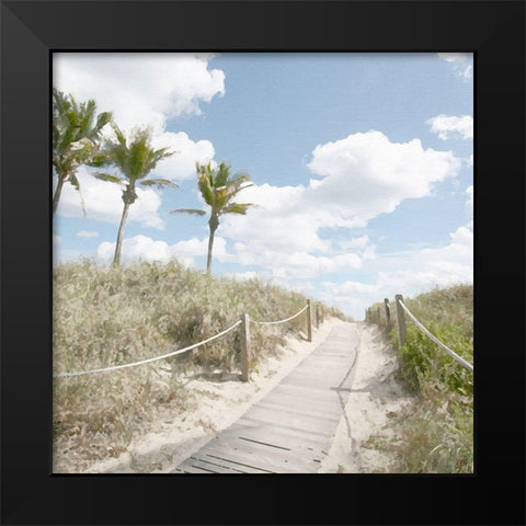 A Stroll in the Dunes Black Modern Wood Framed Art Print by Bay, Noah