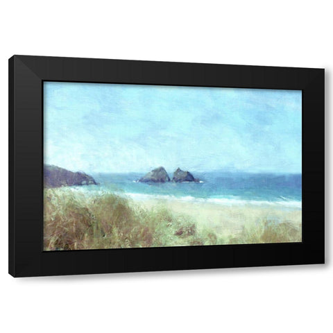 Cornish View Black Modern Wood Framed Art Print by Bay, Noah