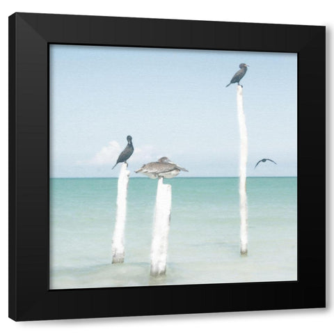 Sentries Black Modern Wood Framed Art Print by Bay, Noah