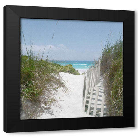 To the Sea Black Modern Wood Framed Art Print with Double Matting by Bay, Noah