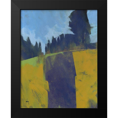 Firebreak Black Modern Wood Framed Art Print by Bailey, Paul