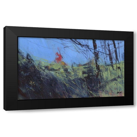 Hillside Clearing Black Modern Wood Framed Art Print with Double Matting by Bailey, Paul