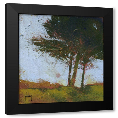 Tair Coeden Black Modern Wood Framed Art Print by Bailey, Paul