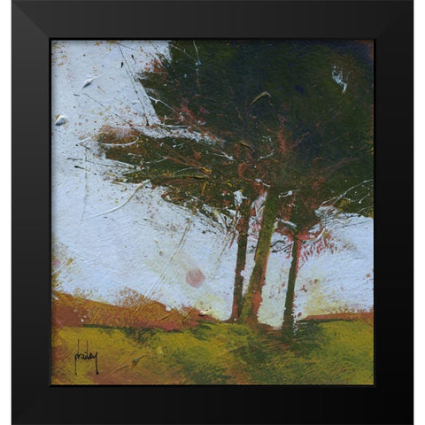 Tair Coeden Black Modern Wood Framed Art Print by Bailey, Paul
