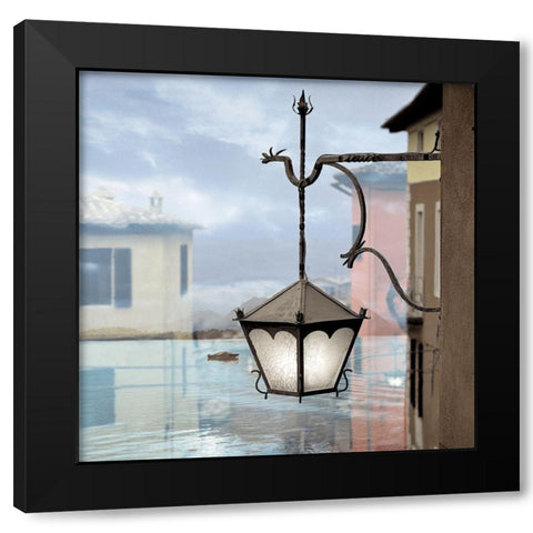 Baveno Lake Vista 1 Black Modern Wood Framed Art Print by Blaustein, Alan