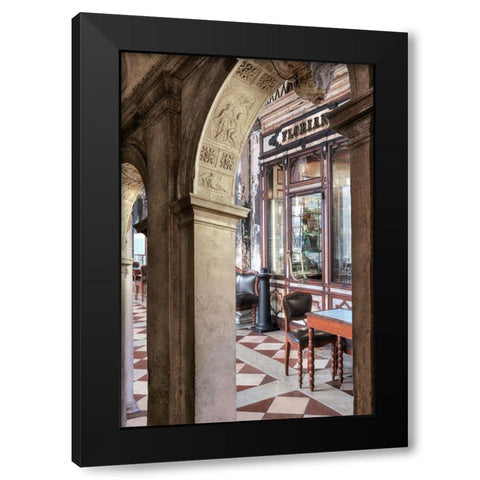 Caffe Florian Arc 1 Black Modern Wood Framed Art Print by Blaustein, Alan