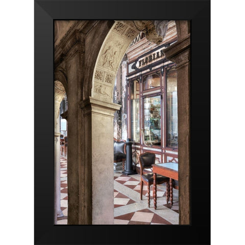 Caffe Florian Arc 1 Black Modern Wood Framed Art Print by Blaustein, Alan