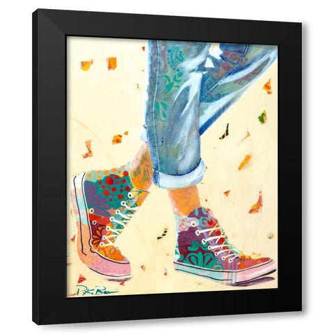 High Tops Black Modern Wood Framed Art Print with Double Matting by Beer, Pamela K.
