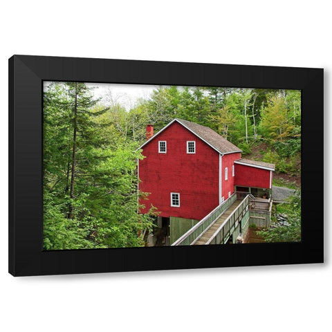 The Old Gristmill Black Modern Wood Framed Art Print by Burdick, Chuck