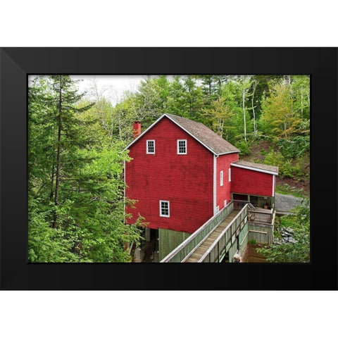 The Old Gristmill Black Modern Wood Framed Art Print by Burdick, Chuck