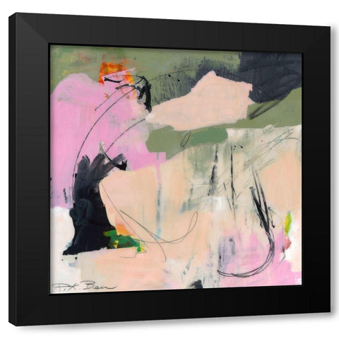Sylvan Zephyr No. 2 Black Modern Wood Framed Art Print with Double Matting by Beer, Pamela K.