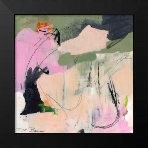 Sylvan Zephyr No. 2 Black Modern Wood Framed Art Print by Beer, Pamela K.