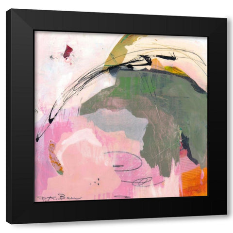Sylvan Zephyr No. 3 Black Modern Wood Framed Art Print with Double Matting by Beer, Pamela K.