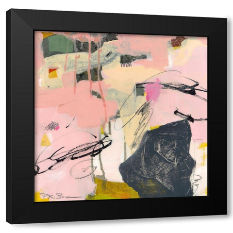Sylvan Zephyr No. 4 Black Modern Wood Framed Art Print by Beer, Pamela K.