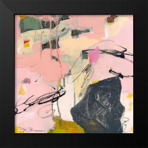 Sylvan Zephyr No. 4 Black Modern Wood Framed Art Print by Beer, Pamela K.