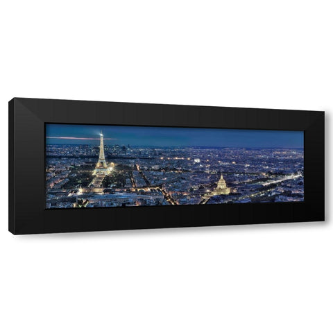 Paris Le Nuit No. 1 Black Modern Wood Framed Art Print by Blaustein, Alan