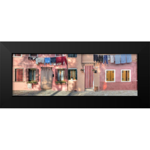 Casa Veneziane No. 2 Black Modern Wood Framed Art Print by Blaustein, Alan