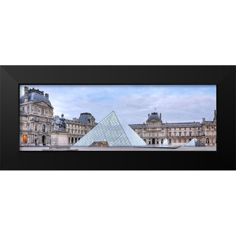 Louve Vista du Matin No. 1 Black Modern Wood Framed Art Print by Blaustein, Alan