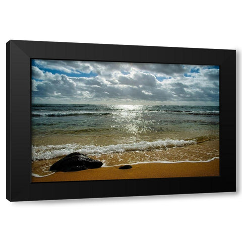Last Step Black Modern Wood Framed Art Print with Double Matting by Burdick, Chuck