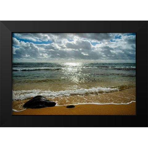 Last Step Black Modern Wood Framed Art Print by Burdick, Chuck