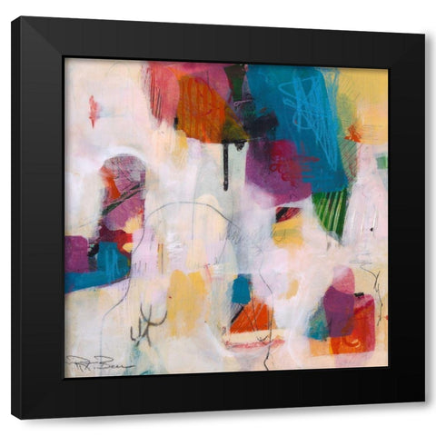 Oide 5 Black Modern Wood Framed Art Print with Double Matting by Beer, Pamela K.