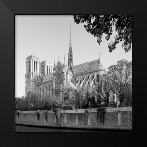 Our Lady of Paris Black Modern Wood Framed Art Print by Blaustein, Alan