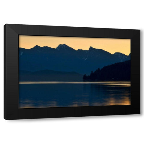 Peaceful Majesty Black Modern Wood Framed Art Print by Burdick, Chuck