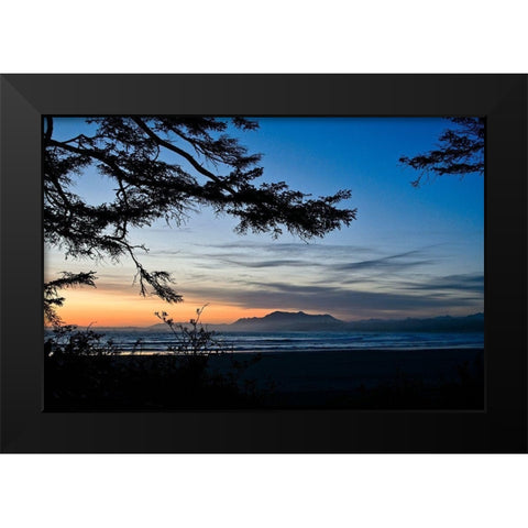 Distant Shores Black Modern Wood Framed Art Print by Burdick, Chuck