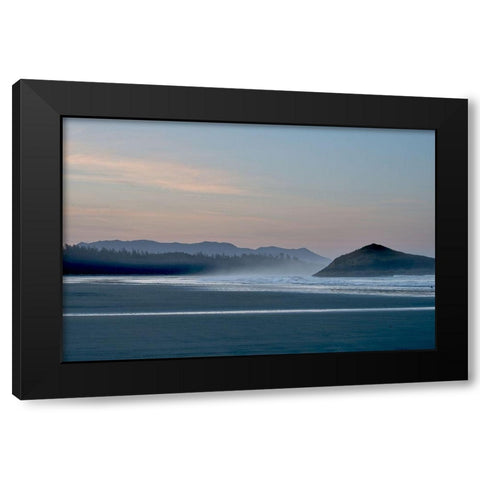 Morning Mist Black Modern Wood Framed Art Print by Burdick, Chuck