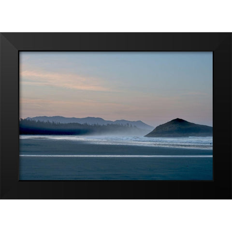 Morning Mist Black Modern Wood Framed Art Print by Burdick, Chuck