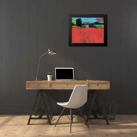 Herefordshire Red Black Modern Wood Framed Art Print by Bailey, Paul