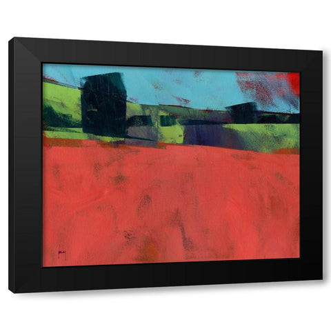 Herefordshire Red Black Modern Wood Framed Art Print with Double Matting by Bailey, Paul