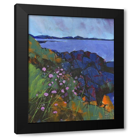 Llyn Rocks Black Modern Wood Framed Art Print with Double Matting by Bailey, Paul