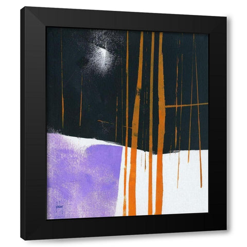 Thicket Moonlight Black Modern Wood Framed Art Print by Bailey, Paul