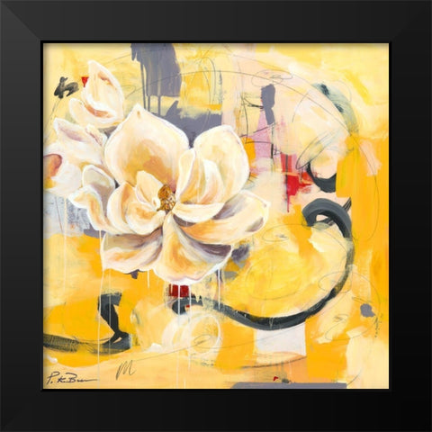 Southern Charm Black Modern Wood Framed Art Print by Beer, Pamela K.